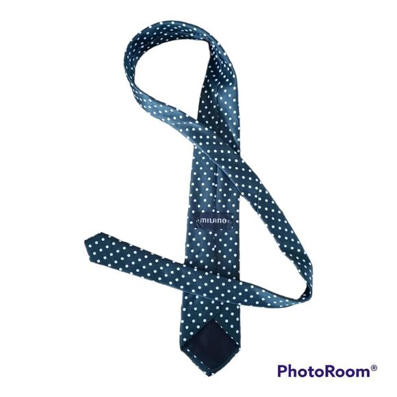 Milano Polka Dot Tie  - Picture 3 of 3